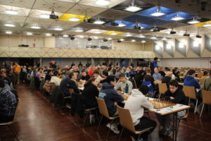 Ein Blick in den bereits halb gefüllten Spielsaal - das Challengers folgt am Sonntag